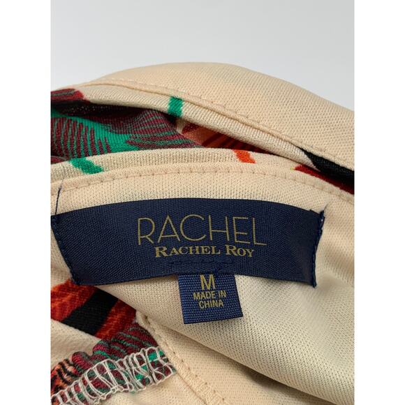 RACHEL RACHEL ROY Women's Beige V-Neck Halter Cross-Back Cutout Maxi Dress SZ M - Picture 11 of 13